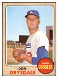 1968 Topps Baseball #145 Don Drysdale Dodgers VG 506057