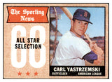 1968 Topps Baseball #369 Carl Yastrzemski A.S. Red Sox VG 506074