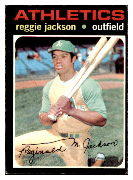 1971 Topps Baseball #020 Reggie Jackson A's EX 506098