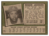 1971 Topps Baseball #020 Reggie Jackson A's EX 506098