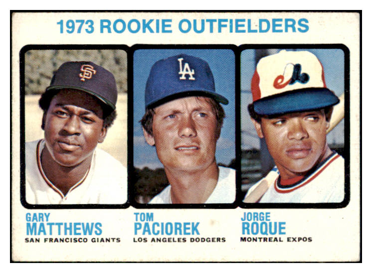 1973 Topps Baseball #606 Gary Mathews Giants EX 506105