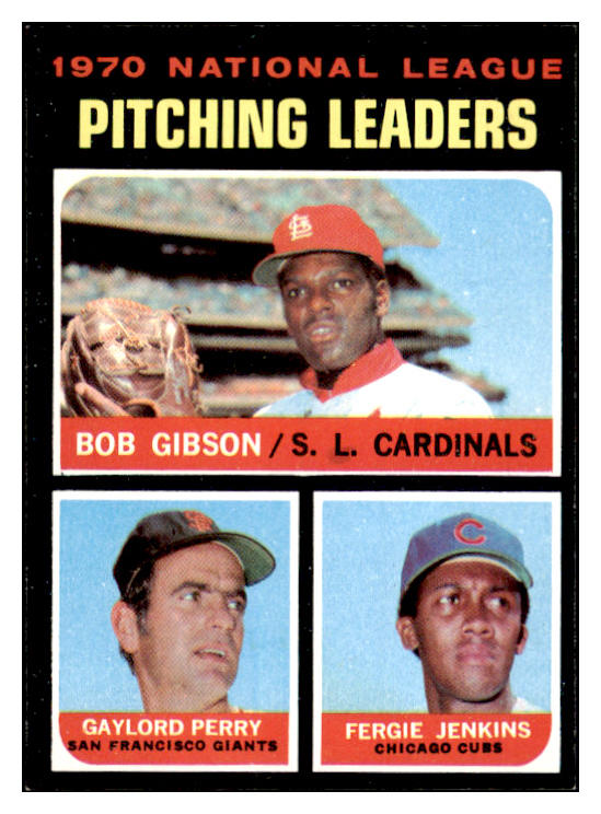 1971 Topps Baseball #070 N.L. Win Leaders Bob Gibson NR-MT 506109