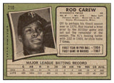 1971 Topps Baseball #210 Rod Carew Twins EX-MT 506114