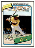 1980 Topps Baseball #482 Rickey Henderson A's EX-MT 506115