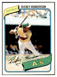 1980 Topps Baseball #482 Rickey Henderson A's EX-MT 506116