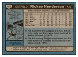 1980 Topps Baseball #482 Rickey Henderson A's EX-MT 506116