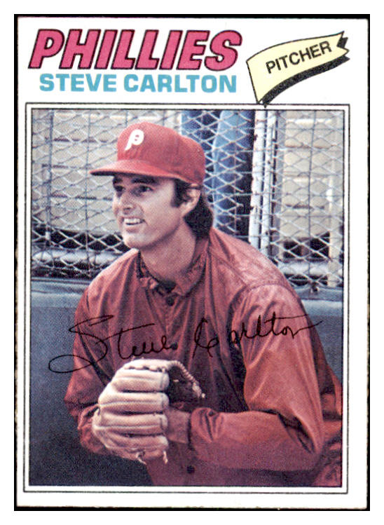 1977 Topps Baseball #110 Steve Carlton Phillies EX-MT 506118