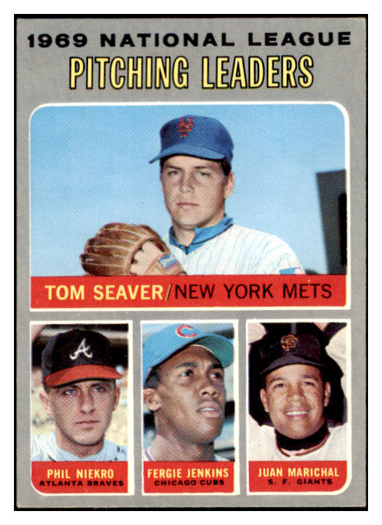 1970 Topps Baseball #069 N.L. Win Leaders Tom Seaver EX-MT 506121