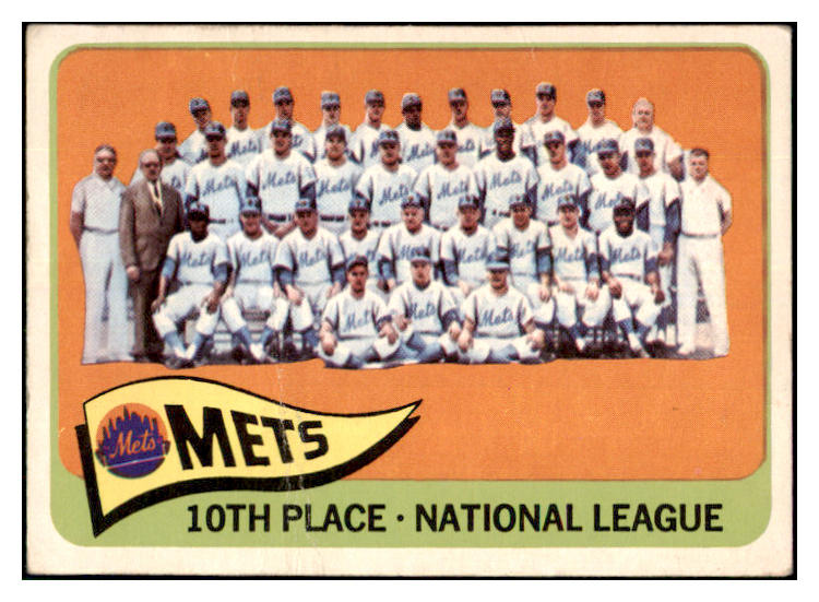 1965 Topps Baseball #551 New York Mets Team VG 506129