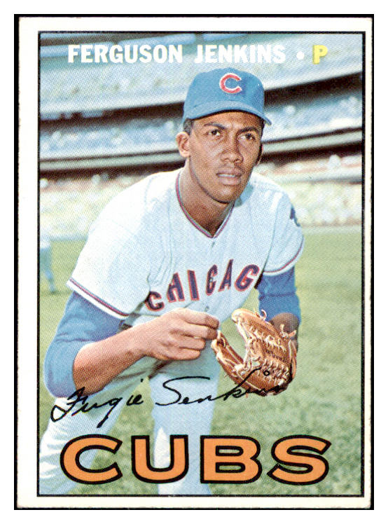 1967 Topps Baseball #333 Fergie Jenkins Cubs EX-MT 506130