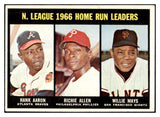 1967 Topps Baseball #244 N.L. Home Run Leaders Aaron Mays EX-MT 506133