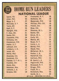 1967 Topps Baseball #244 N.L. Home Run Leaders Aaron Mays EX-MT 506133