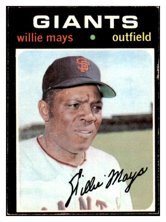 1971 Topps Baseball #600 Willie Mays Giants VG-EX 506157