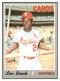 1970 Topps Baseball #330 Lou Brock Cardinals EX-MT 506166