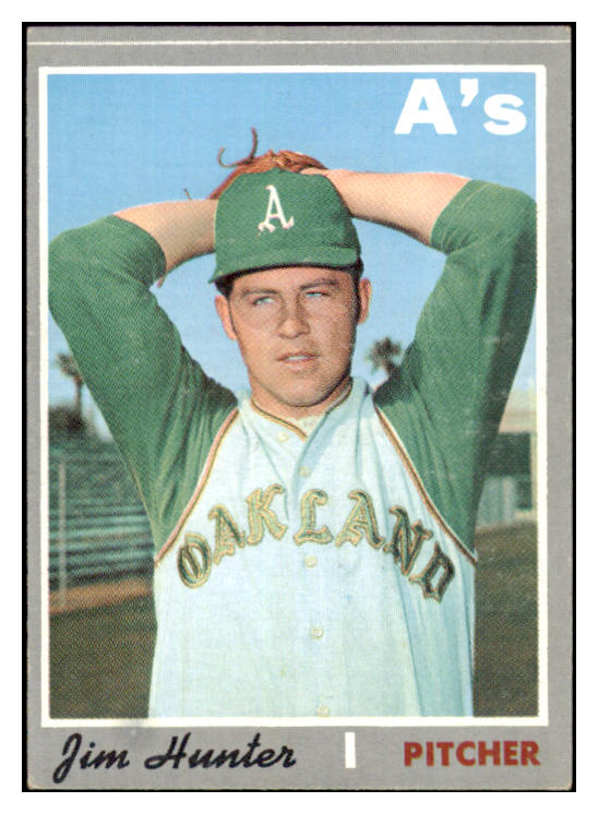 1970 Topps Baseball #565 Catfish Hunter A's EX-MT 506184