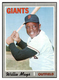 1970 Topps Baseball #600 Willie Mays Giants EX-MT 506185