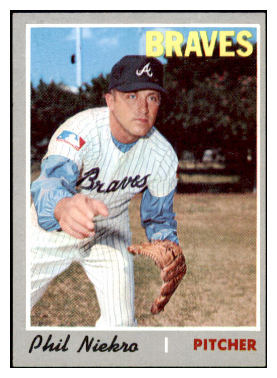 1970 Topps Baseball #160 Phil Niekro Braves EX-MT 506188