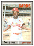 1970 Topps Baseball #330 Lou Brock Cardinals VG-EX 506203