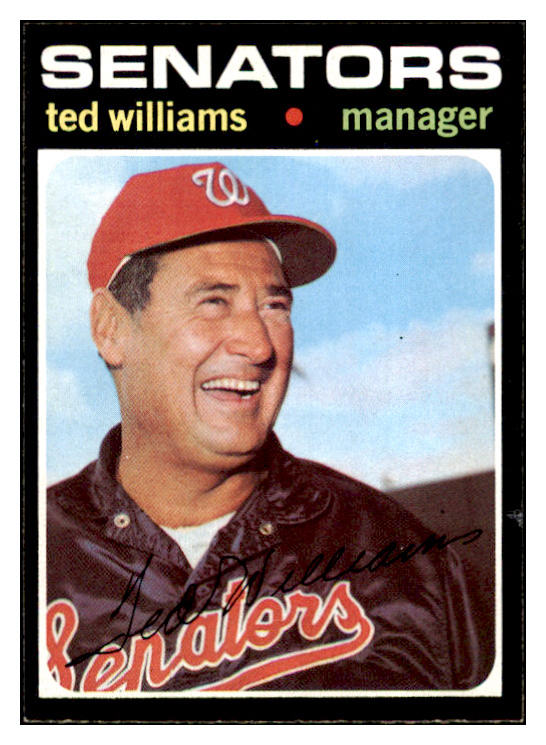 1971 Topps Baseball #380 Ted Williams Senators NR-MT 506221