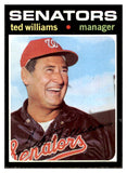 1971 Topps Baseball #380 Ted Williams Senators NR-MT 506221