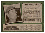 1971 Topps Baseball #380 Ted Williams Senators NR-MT 506221