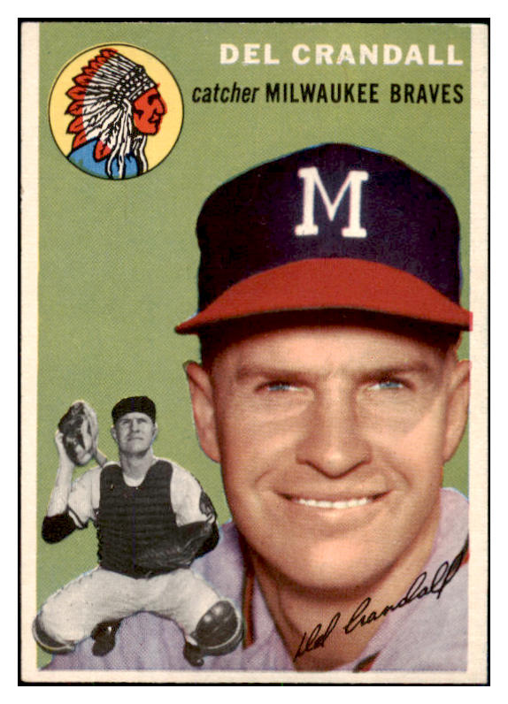 1954 Topps Baseball #012 Del Crandall Braves NR-MT 506286