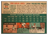 1954 Topps Baseball #051 Johnny Lindell Phillies NR-MT 506304