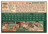 1954 Topps Baseball #053 Jack Dittmer Braves NR-MT 506305