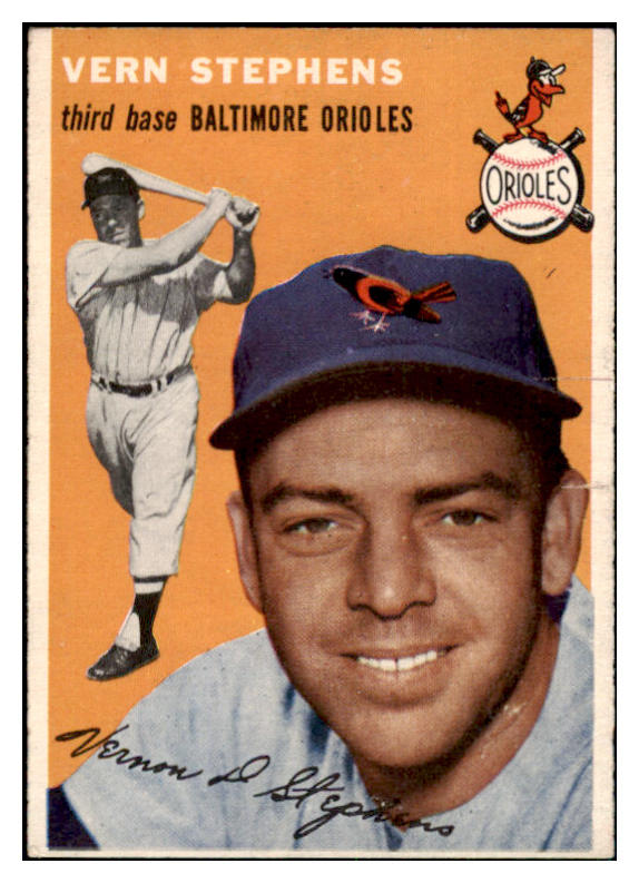 1954 Topps Baseball #054 Vern Stephens Orioles NR-MT 506306