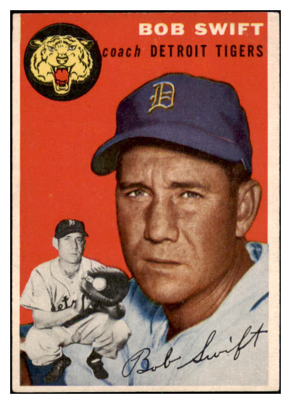 1954 Topps Baseball #065 Bob Swift Tigers EX 506312