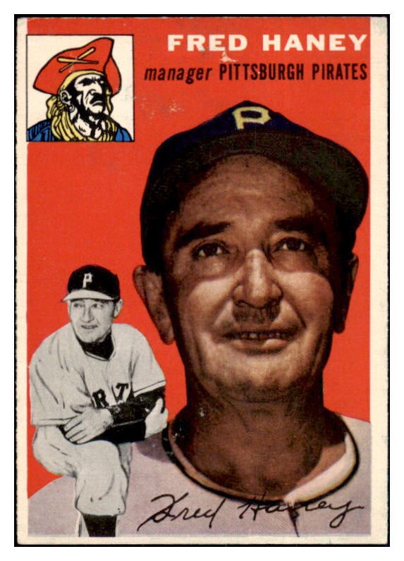 1954 Topps Baseball #075 Fred Haney Pirates EX-MT 506321