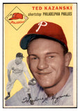 1954 Topps Baseball #078 Ted Kazanski Phillies NR-MT 506324