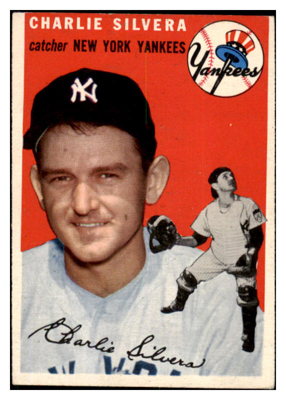 1954 Topps Baseball #096 Charlie Silvera Yankees EX-MT 506335