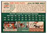 1954 Topps Baseball #107 Duane Pillette Orioles NR-MT 506343