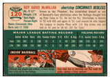 1954 Topps Baseball #120 Roy McMillan Reds EX 506356