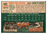 1954 Topps Baseball #177 Bob Milliken Dodgers EX 506398