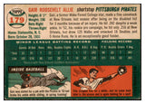 1954 Topps Baseball #179 Gair Allie Pirates EX 506400