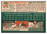 1954 Topps Baseball #180 Wes Westrum Giants EX-MT 506401