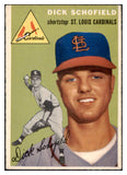 1954 Topps Baseball #191 Dick Schofield Cardinals EX-MT 506408