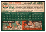 1954 Topps Baseball #191 Dick Schofield Cardinals EX-MT 506408