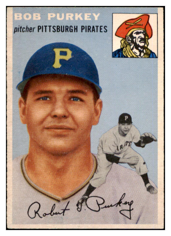 1954 Topps Baseball #202 Bob Purkey Pirates NR-MT 506418