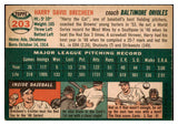 1954 Topps Baseball #203 Harry Brecheen Orioles NR-MT 506419