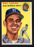 1954 Topps Baseball #206 Ray Crone Braves NR-MT 506420