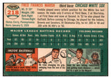 1954 Topps Baseball #218 Fred Marsh White Sox NR-MT 506430