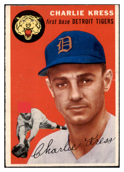 1954 Topps Baseball #219 Charlie Kress Tigers NR-MT 506431