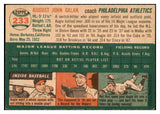 1954 Topps Baseball #233 Augie Galan A's NR-MT 506443