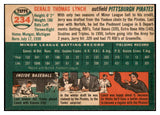 1954 Topps Baseball #234 Jerry Lynch Pirates EX-MT 506444