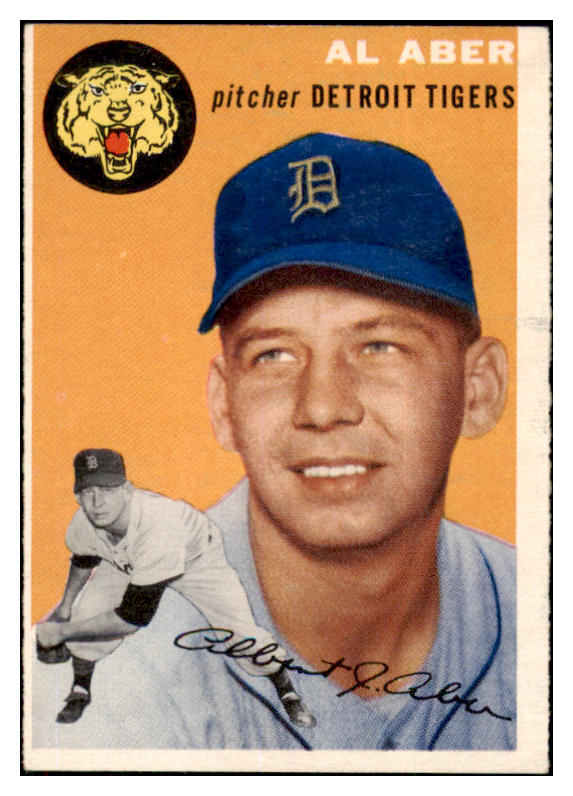 1954 Topps Baseball #238 Al Aber Tigers EX-MT 506446