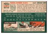 1954 Topps Baseball #243 Ray Blades Cubs EX-MT 506449