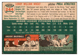 1954 Topps Baseball #244 Leroy Wheat A's EX-MT 506450